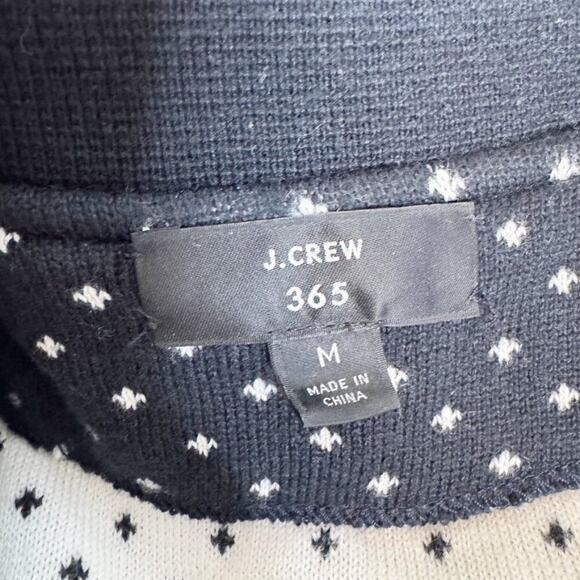 J. Crew 365 Sophie Open-front Polka dot Sweater Blazer in Navy/Ivory - Picture 8 of 16